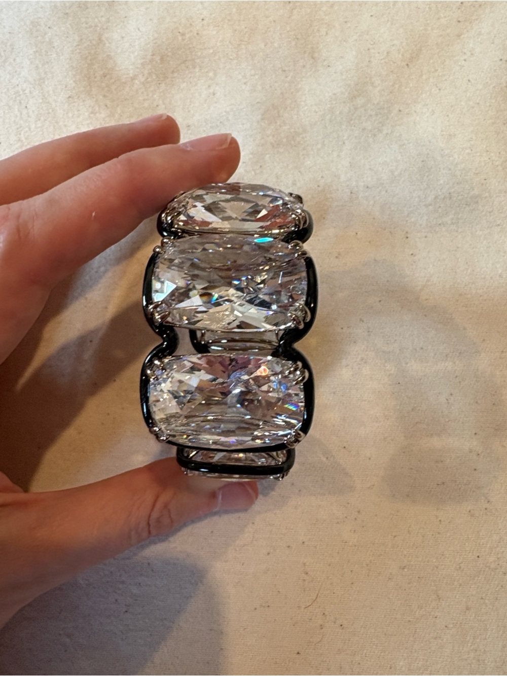 Swarovski Harmonia Oversized Floating Crystals Cuff - Picture 8 of 10